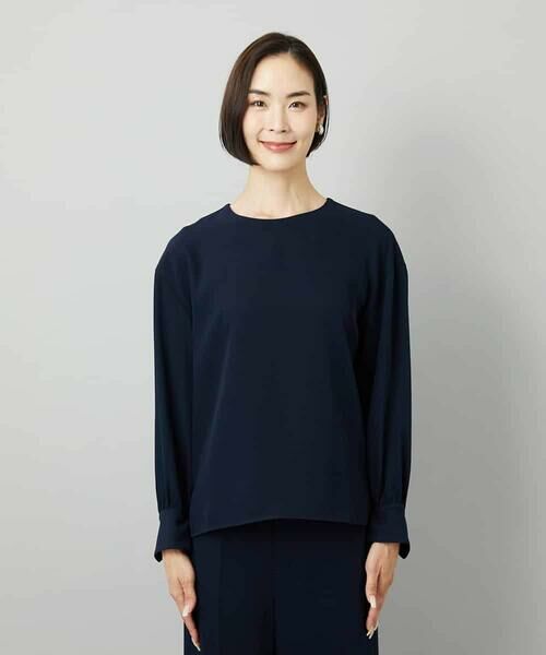 MICHEL KLEIN / ミッシェルクラン シャツ・ブラウス | [セットアップ対応]ノーカラーブラウス | 詳細13