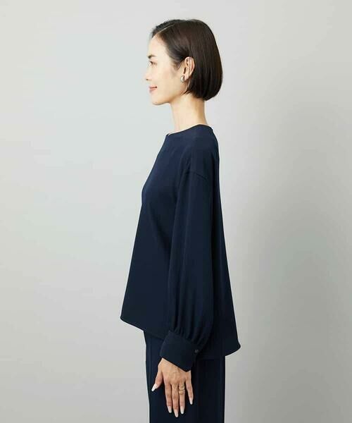 MICHEL KLEIN / ミッシェルクラン シャツ・ブラウス | [セットアップ対応]ノーカラーブラウス | 詳細14