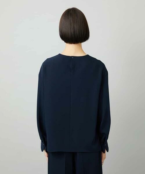 MICHEL KLEIN / ミッシェルクラン シャツ・ブラウス | [セットアップ対応]ノーカラーブラウス | 詳細15