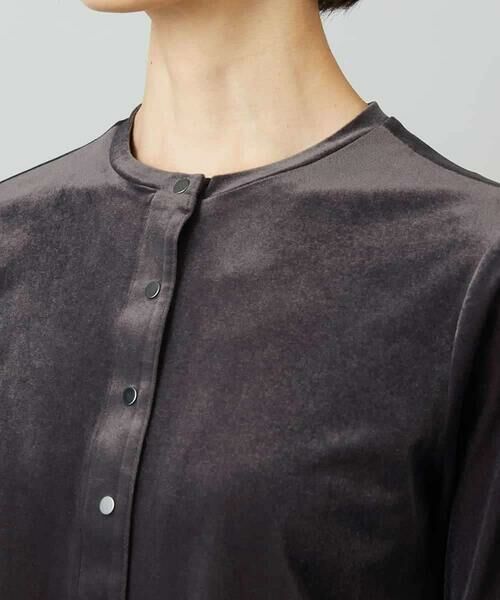 MICHEL KLEIN / ミッシェルクラン カーディガン・ボレロ | シアーベロアクルーネックカーディガン | 詳細19
