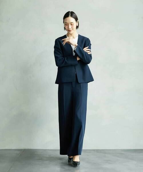 MICHEL KLEIN / ミッシェルクラン セットアップ | [セットアップ対応]ノーカラージャケット | 詳細3