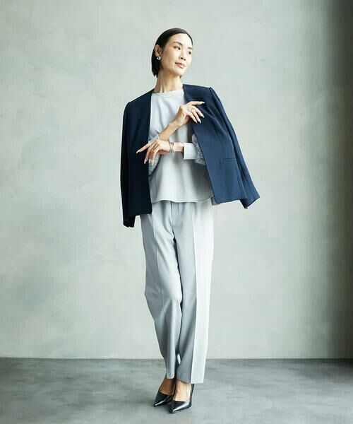 MICHEL KLEIN / ミッシェルクラン セットアップ | [セットアップ対応]ノーカラージャケット | 詳細6