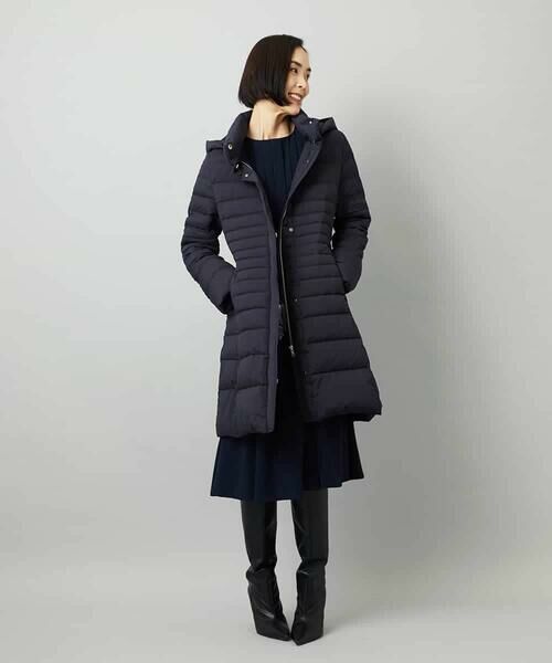 MICHEL KLEIN / ミッシェルクラン ロング・マキシ丈ワンピース | ノーカラープリーツワンピース | 詳細21