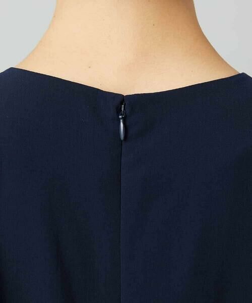 MICHEL KLEIN / ミッシェルクラン ロング・マキシ丈ワンピース | ノーカラープリーツワンピース | 詳細29