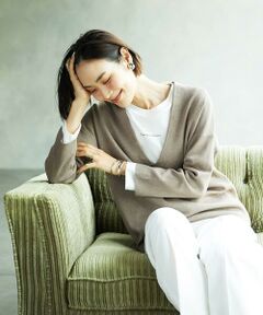 MICHEL KLEIN / ミッシェルクラン ニット・セーター | 深Vネックニットプルオーバー