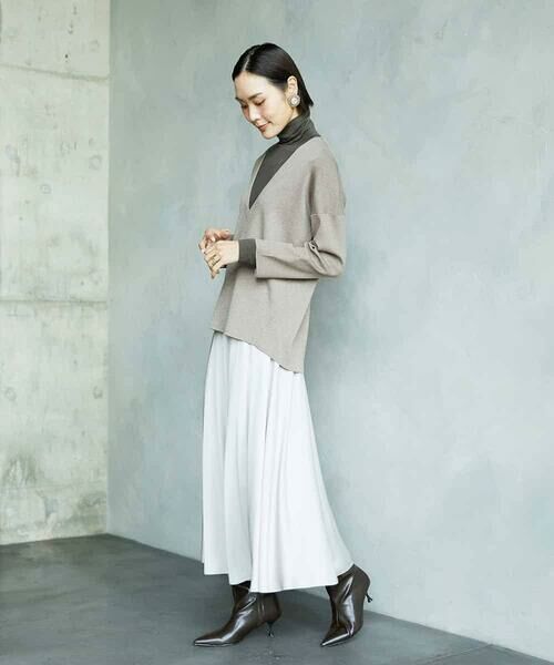 MICHEL KLEIN / ミッシェルクラン ニット・セーター | 深Vネックニットプルオーバー | 詳細11