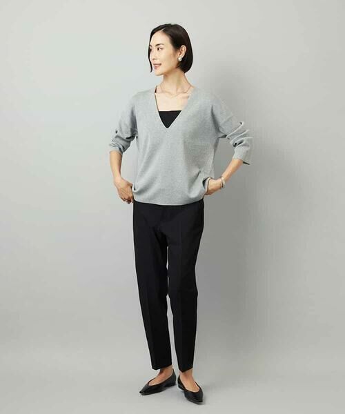 MICHEL KLEIN / ミッシェルクラン ニット・セーター | 深Vネックニットプルオーバー | 詳細6