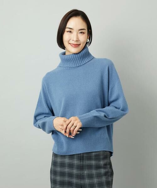 MICHEL KLEIN / ミッシェルクラン ニット・セーター | [新色追加][定番人気]ハイネックニット | 詳細1