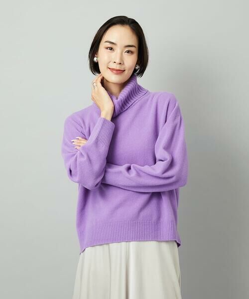MICHEL KLEIN / ミッシェルクラン ニット・セーター | [新色追加][定番人気]ハイネックニット | 詳細14