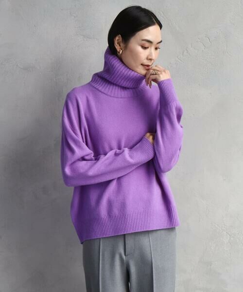 MICHEL KLEIN / ミッシェルクラン ニット・セーター | [新色追加][定番人気]ハイネックニット | 詳細22