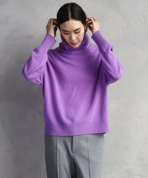 MICHEL KLEIN / ミッシェルクラン ニット・セーター | [新色追加][定番人気]ハイネックニット | 詳細23