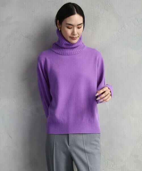 MICHEL KLEIN / ミッシェルクラン ニット・セーター | [新色追加][定番人気]ハイネックニット | 詳細24