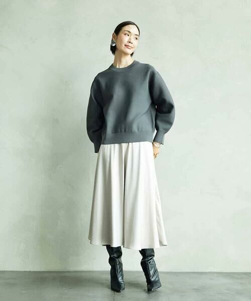 MICHEL KLEIN / ミッシェルクラン ニット・セーター | スウェットライクニットプルオーバー | 詳細14