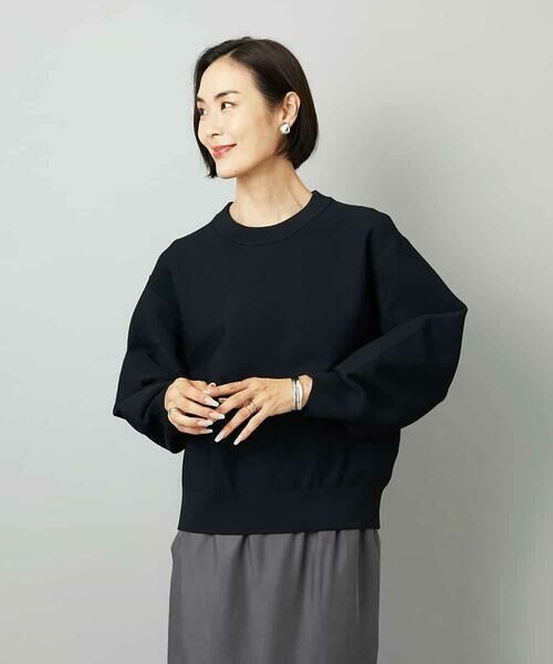 MICHEL KLEIN / ミッシェルクラン ニット・セーター | スウェットライクニットプルオーバー | 詳細4