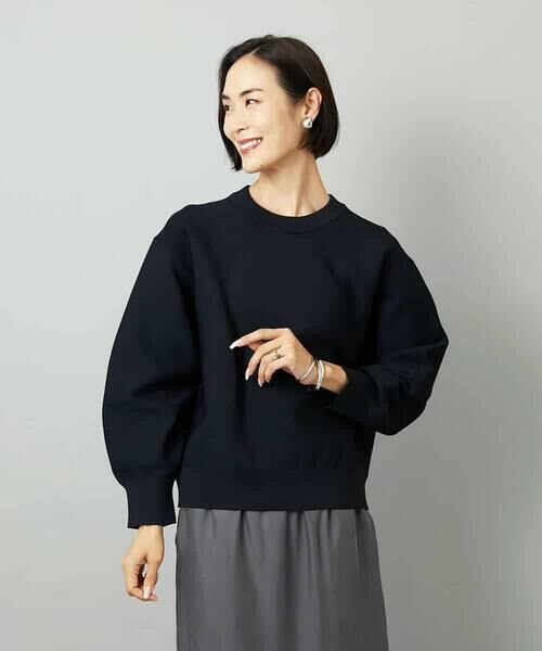 MICHEL KLEIN / ミッシェルクラン ニット・セーター | スウェットライクニットプルオーバー | 詳細5