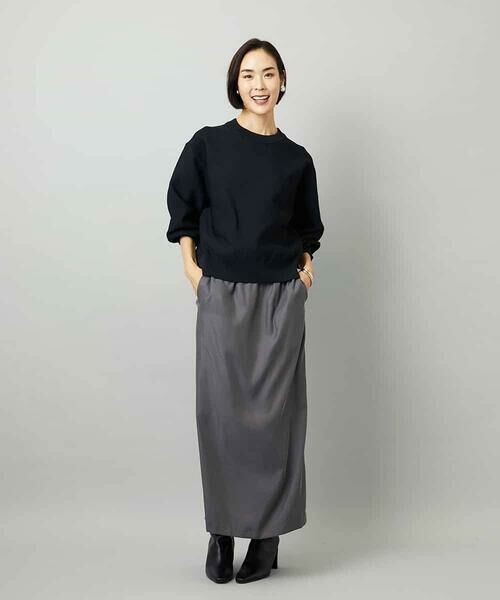 MICHEL KLEIN / ミッシェルクラン ニット・セーター | スウェットライクニットプルオーバー | 詳細6