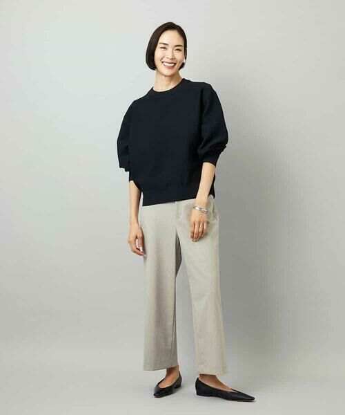 MICHEL KLEIN / ミッシェルクラン ニット・セーター | スウェットライクニットプルオーバー | 詳細9