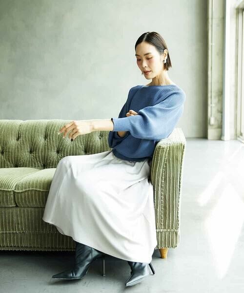 MICHEL KLEIN / ミッシェルクラン ニット・セーター | ホールガーメント(R)ドルマンスリーブニット | 詳細3