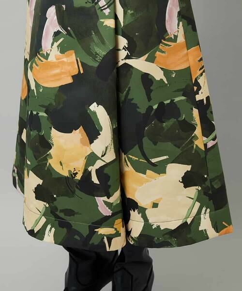 MICHEL KLEIN / ミッシェルクラン ロング・マキシ丈スカート | [セットアップ対応]モダンフラワープリントタックフレアスカート　 | 詳細26