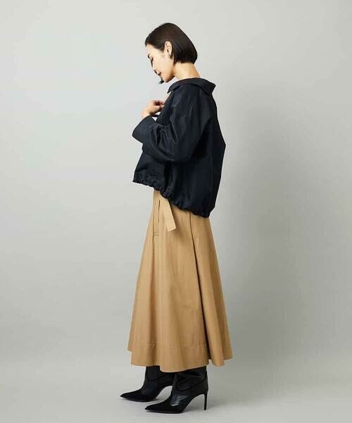 MICHEL KLEIN / ミッシェルクラン ロング・マキシ丈スカート | [セットアップ対応]ミリタリータックAラインスカート | 詳細15