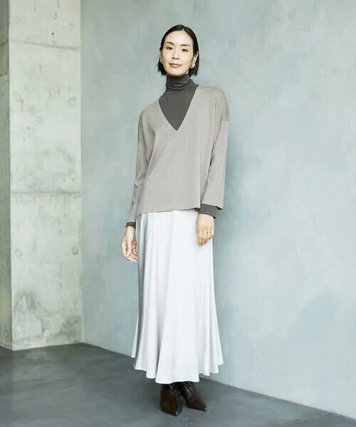 MICHEL KLEIN / ミッシェルクラン ロング・マキシ丈スカート | サテンマーメードスカート | 詳細13