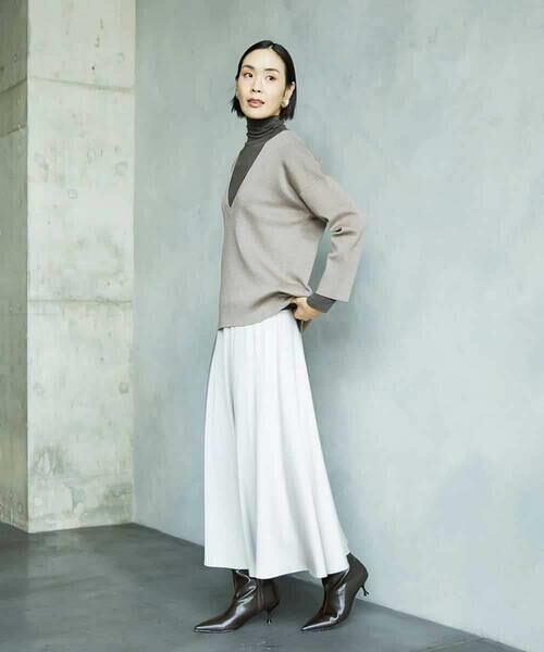 MICHEL KLEIN / ミッシェルクラン ロング・マキシ丈スカート | サテンマーメードスカート | 詳細14