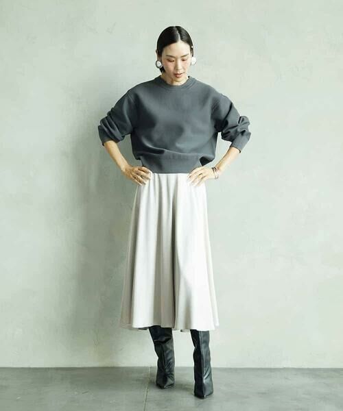 MICHEL KLEIN / ミッシェルクラン ロング・マキシ丈スカート | サテンマーメードスカート | 詳細17