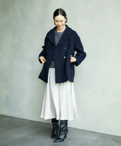 MICHEL KLEIN / ミッシェルクラン ロング・マキシ丈スカート | サテンマーメードスカート | 詳細21