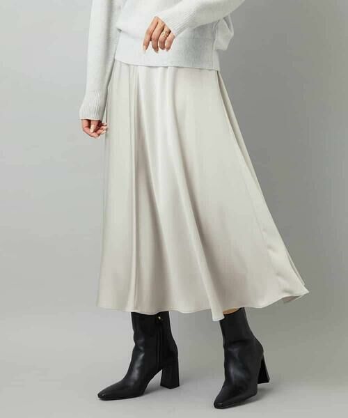 MICHEL KLEIN / ミッシェルクラン ロング・マキシ丈スカート | サテンマーメードスカート | 詳細25