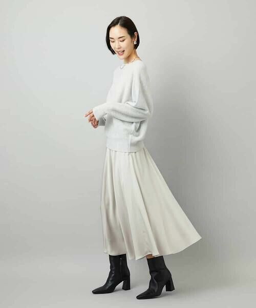 MICHEL KLEIN / ミッシェルクラン ロング・マキシ丈スカート | サテンマーメードスカート | 詳細27