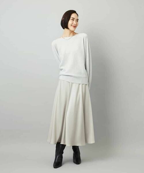 MICHEL KLEIN / ミッシェルクラン ロング・マキシ丈スカート | サテンマーメードスカート | 詳細28