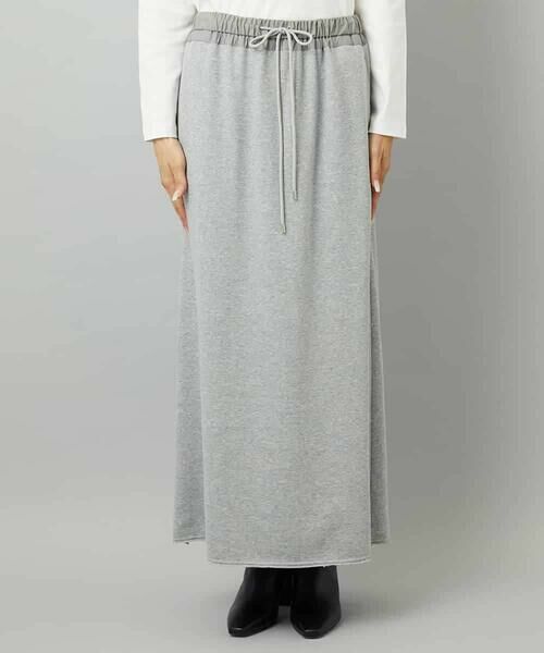 MICHEL KLEIN / ミッシェルクラン ロング・マキシ丈スカート | [セットアップ対応]ラメ裏毛ナロースカート | 詳細16