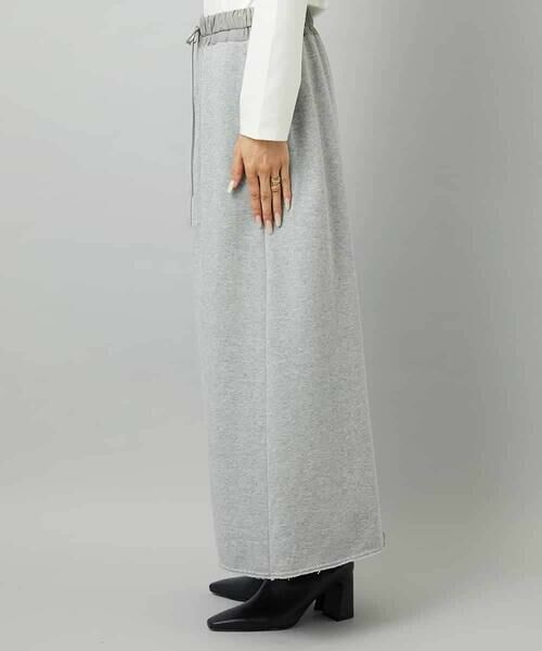 MICHEL KLEIN / ミッシェルクラン ロング・マキシ丈スカート | [セットアップ対応]ラメ裏毛ナロースカート | 詳細17