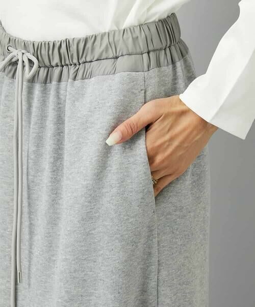 MICHEL KLEIN / ミッシェルクラン ロング・マキシ丈スカート | [セットアップ対応]ラメ裏毛ナロースカート | 詳細21