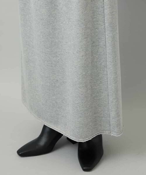 MICHEL KLEIN / ミッシェルクラン ロング・マキシ丈スカート | [セットアップ対応]ラメ裏毛ナロースカート | 詳細22