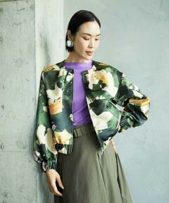 MICHEL KLEIN / ミッシェルクラン セットアップ | [セットアップ対応]モダンフラワープリントブルゾン