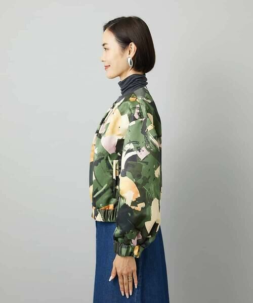 MICHEL KLEIN / ミッシェルクラン セットアップ | [セットアップ対応]モダンフラワープリントブルゾン | 詳細10