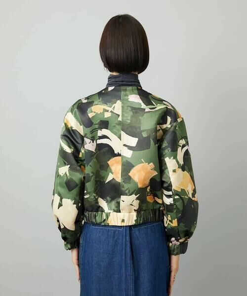 MICHEL KLEIN / ミッシェルクラン セットアップ | [セットアップ対応]モダンフラワープリントブルゾン | 詳細11