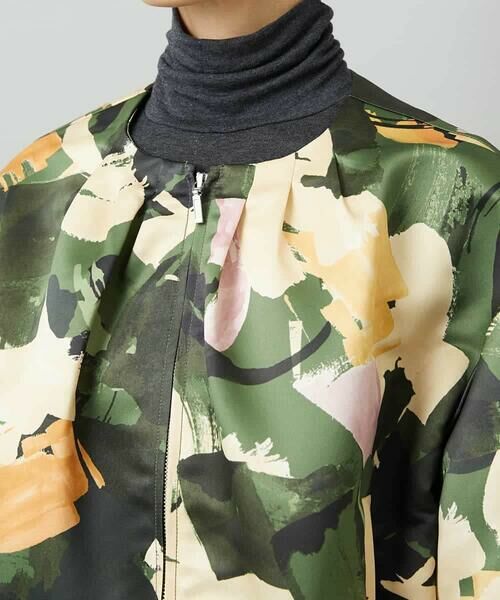 MICHEL KLEIN / ミッシェルクラン セットアップ | [セットアップ対応]モダンフラワープリントブルゾン | 詳細12