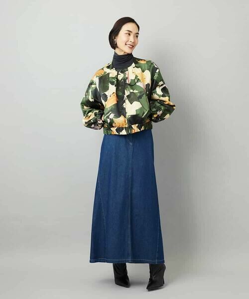 MICHEL KLEIN / ミッシェルクラン セットアップ | [セットアップ対応]モダンフラワープリントブルゾン | 詳細7