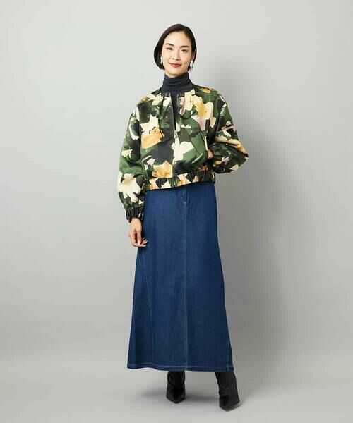 MICHEL KLEIN / ミッシェルクラン セットアップ | [セットアップ対応]モダンフラワープリントブルゾン | 詳細8