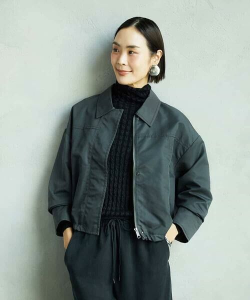 MICHEL KLEIN / ミッシェルクラン その他アウター | ステンカラーショートブルゾン | 詳細1