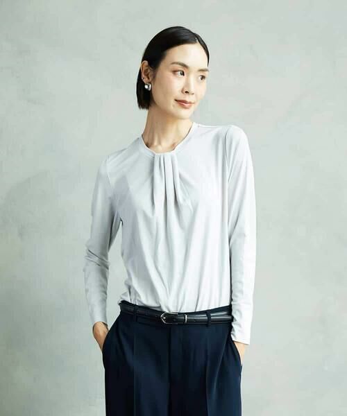MICHEL KLEIN / ミッシェルクラン カットソー | ボウタイ風ブラウソー | 詳細1