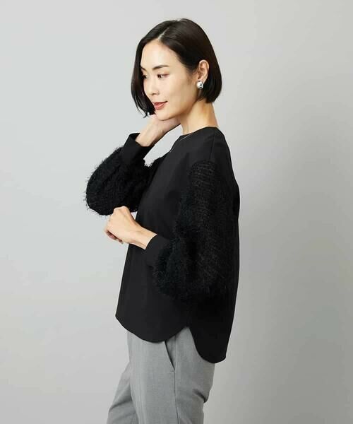 MICHEL KLEIN / ミッシェルクラン カットソー | パフスリーブ異素材カットソー | 詳細13