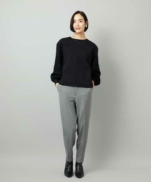 MICHEL KLEIN / ミッシェルクラン カットソー | パフスリーブ異素材カットソー | 詳細16