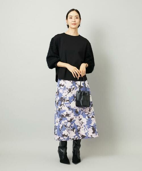 MICHEL KLEIN / ミッシェルクラン カットソー | パフスリーブ異素材カットソー | 詳細9