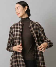 MICHEL KLEIN / ミッシェルクラン カットソー | ［レイヤードにおすすめ］シアーハイネックカットソー