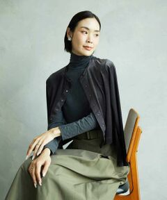 MICHEL KLEIN / ミッシェルクラン カットソー | ［レイヤードにおすすめ］シアーハイネックカットソー