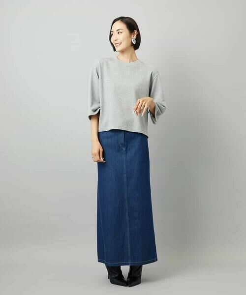 MICHEL KLEIN / ミッシェルクラン カットソー | [セットアップ対応]ラメ裏毛プルオーバー | 詳細10