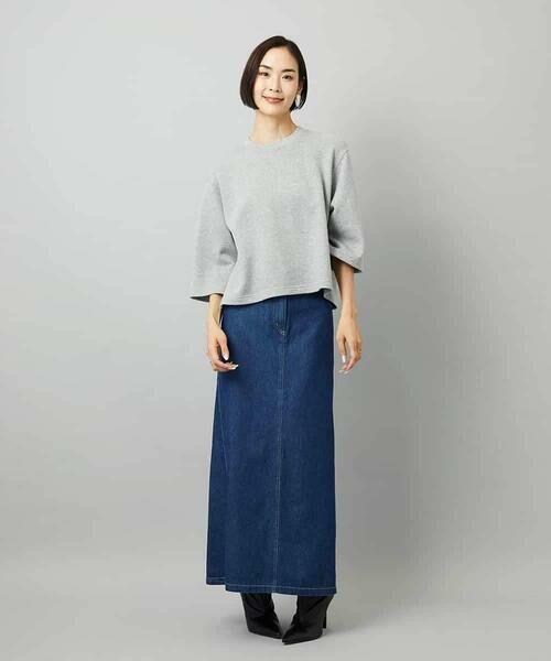 MICHEL KLEIN / ミッシェルクラン カットソー | [セットアップ対応]ラメ裏毛プルオーバー | 詳細11